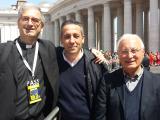 da sx.:don Maurizio Viviani, Pasquale Pizzini e don Virgilio Marone